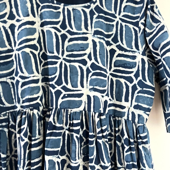 Indigo Cotton Dress - Picture 3 of 3
